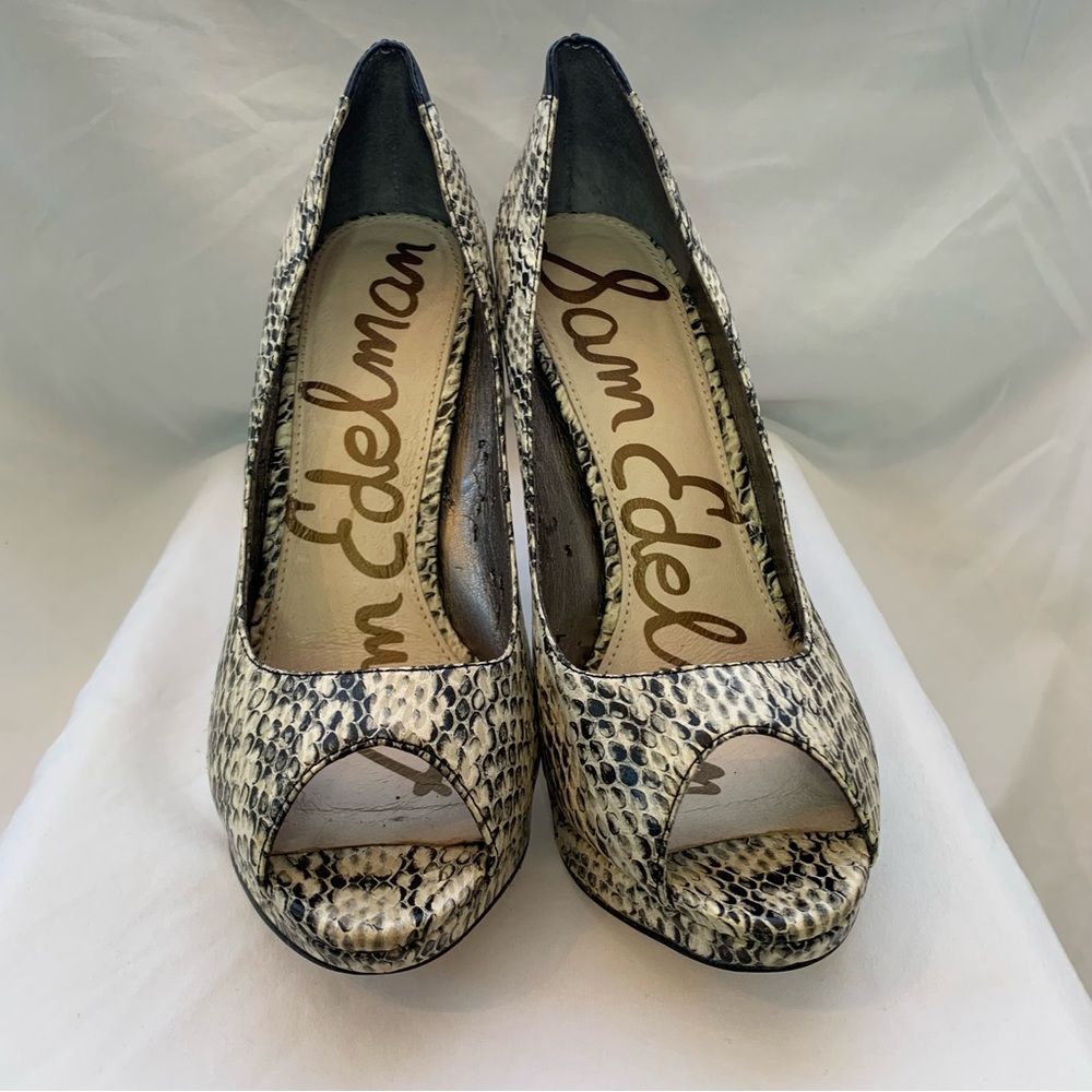 Sam Edelman Open Toe Heels Size 9.5